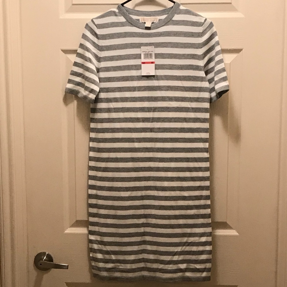 NWT-Michael kors Ribbed Crewneck Lightweight Dress